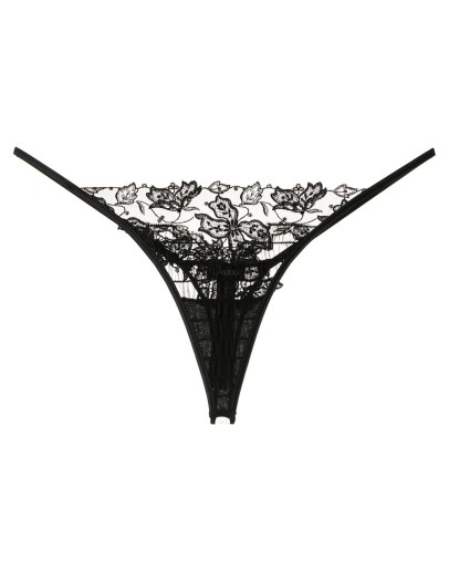 lace embroidered thong