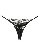 lace embroidered thong