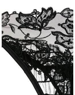 lace embroidered thong