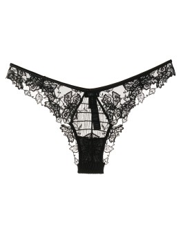lace embroidered thong