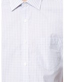 gingham short-sleeve pocket shirt