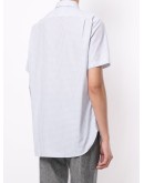 gingham short-sleeve pocket shirt
