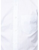 micro-stripe print long-sleeved shirt