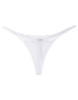 floral lace detail thong