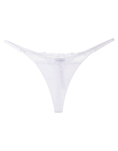floral lace detail thong