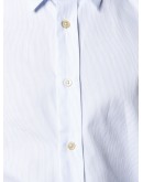 pinstripe long-sleeve shirt
