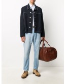 pinstripe long-sleeve shirt
