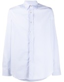 pinstripe long-sleeve shirt