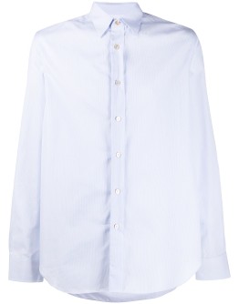 pinstripe long-sleeve shirt