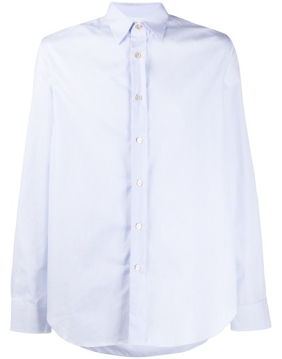 pinstripe long-sleeve shirt