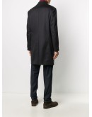 wool-cashmere blend tailored single-breasted coat