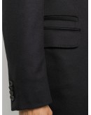 wool-cashmere blend tailored single-breasted coat