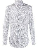 all-over logo print shirt