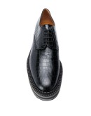 Brook croc effect lace-up shoes