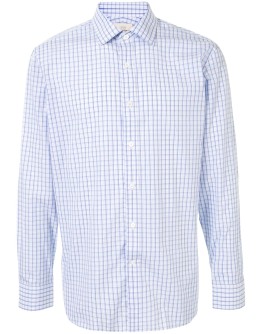 checked button-up shirt