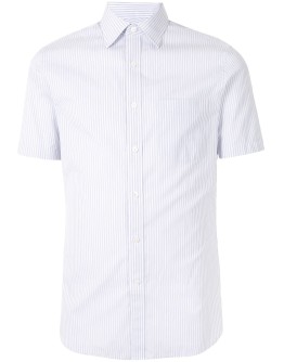short-sleeved striped shirt