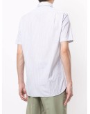 short-sleeved striped shirt