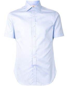 short-sleeved button-up shirt