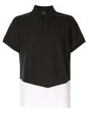 two-tone polo shirt