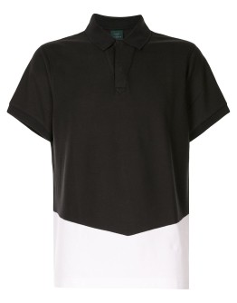 two-tone polo shirt