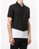 two-tone polo shirt