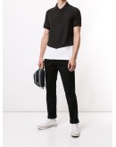 two-tone polo shirt