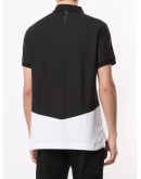 two-tone polo shirt