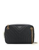 black quilted shoulder bag