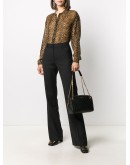 black quilted shoulder bag