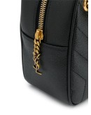 black quilted shoulder bag