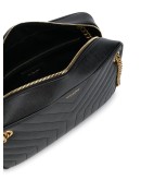 black quilted shoulder bag