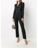 double-breasted buttoned jumpsuit