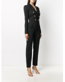 double-breasted buttoned jumpsuit