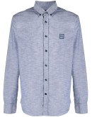 longsleeved shirt with logo patch