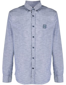 longsleeved shirt with logo patch