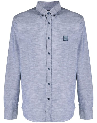 longsleeved shirt with logo patch