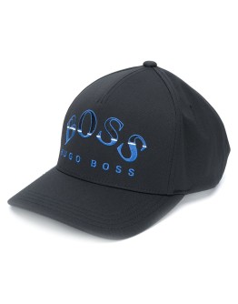 logo print baseball cap