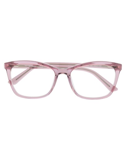 transparent square-frame glasses