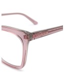 transparent square-frame glasses