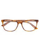 tortoiseshell-effect squared glasses