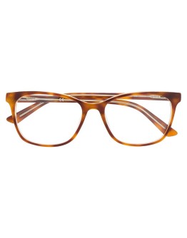 tortoiseshell-effect squared glasses