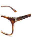 tortoiseshell-effect squared glasses