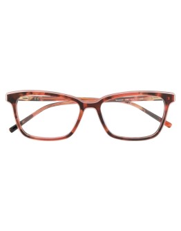 tortoiseshell rectangular frame glasses