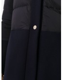 panelled padded coat