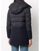 panelled padded coat