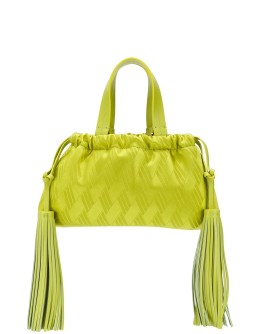 patterned tassel detail mini tote bag