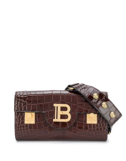 crocodile-effect belt bag