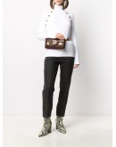 crocodile-effect belt bag