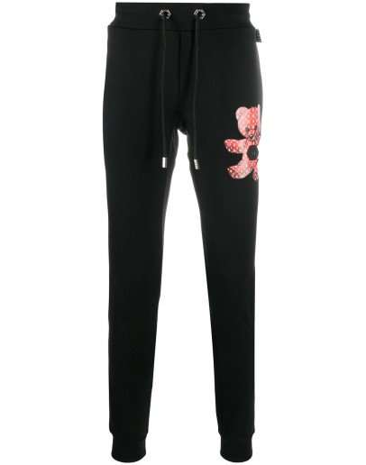 teddy patch jogging pants