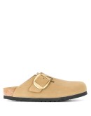 chunky leather slippers